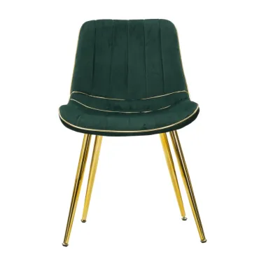 KRZESŁO PARIS ZIELONE/ZŁOTE ZESTAW 2 SZT 51X59X79 cm